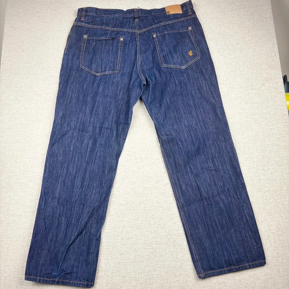 Rocawear Mens Baggy Studio C Jeans Dark Wash Y2K Loose Fit Denim 42x32